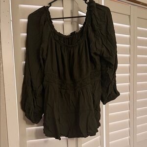 Women's Green Blouse